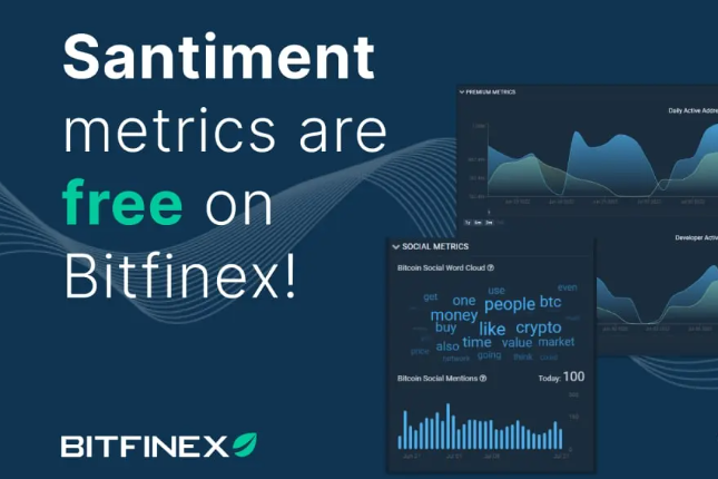 Bitfinex推出免订阅访问Santiment的高级链上分析服务 