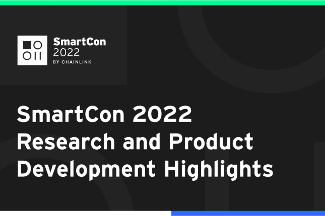 一文解析2022 SmartCon上发布的研究和开发亮点